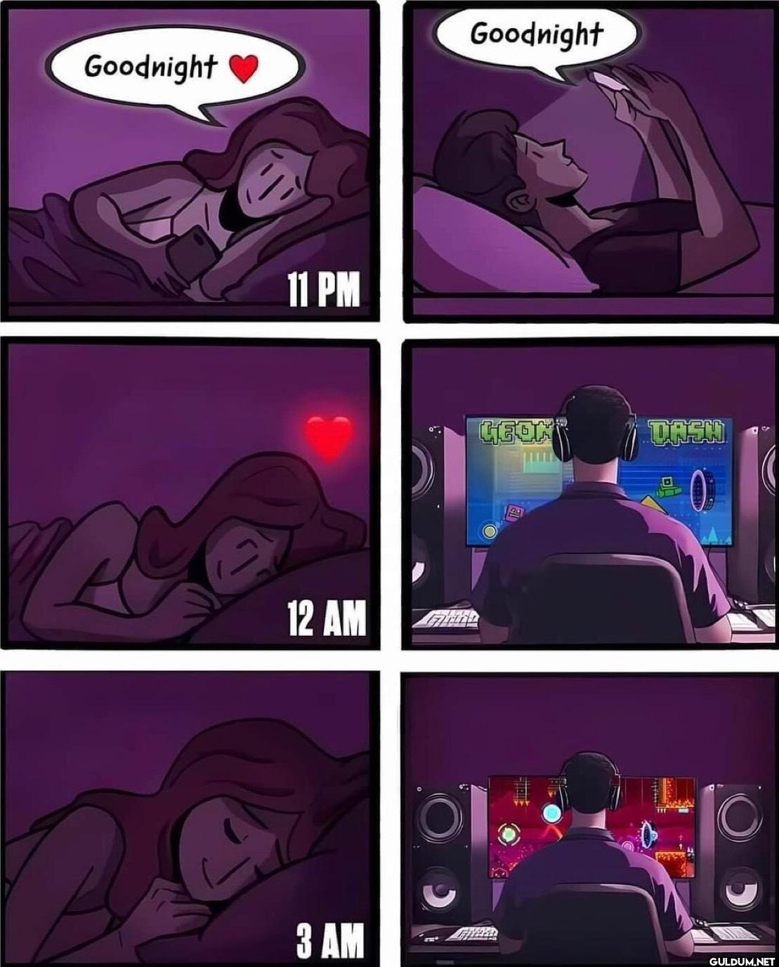 Goodnight 11 PM 12 AM 3 AM...