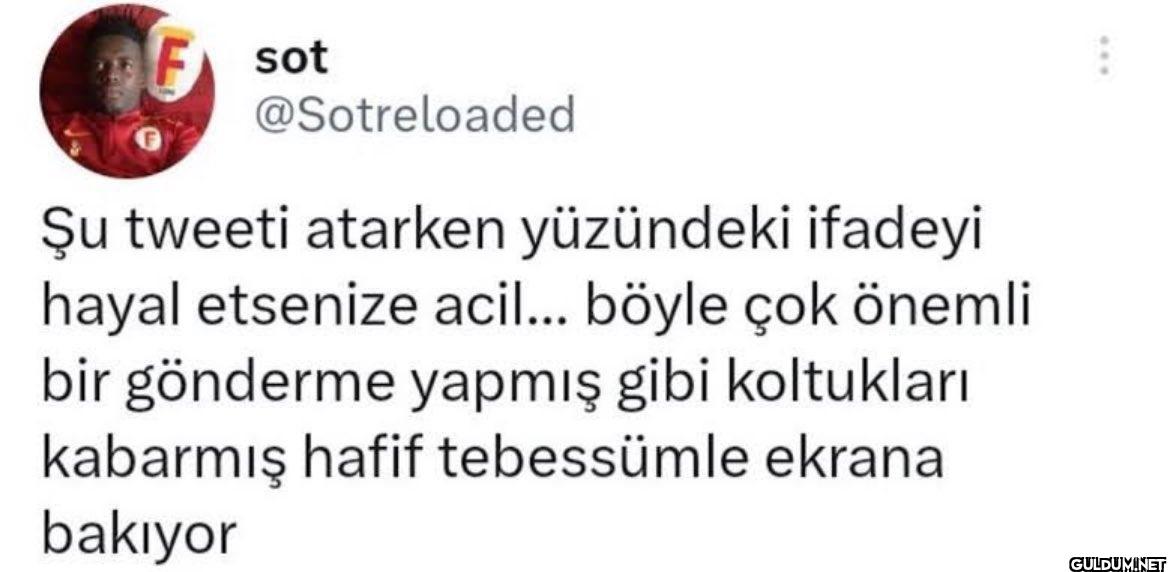 Şu tweeti atarken...