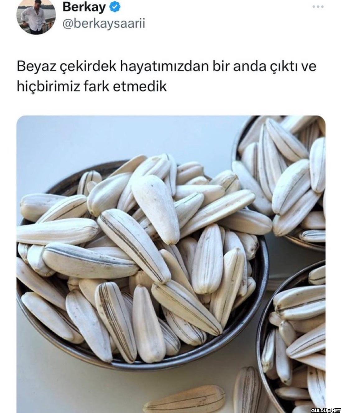 Beyaz çekirdek...