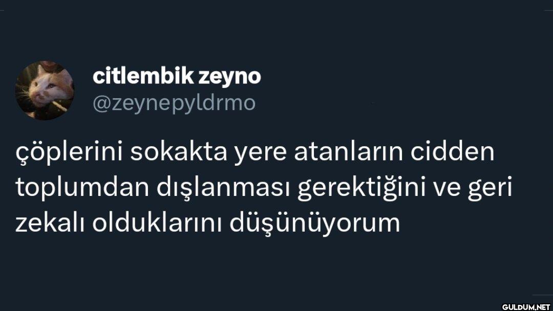 çöplerini sokakta yere...