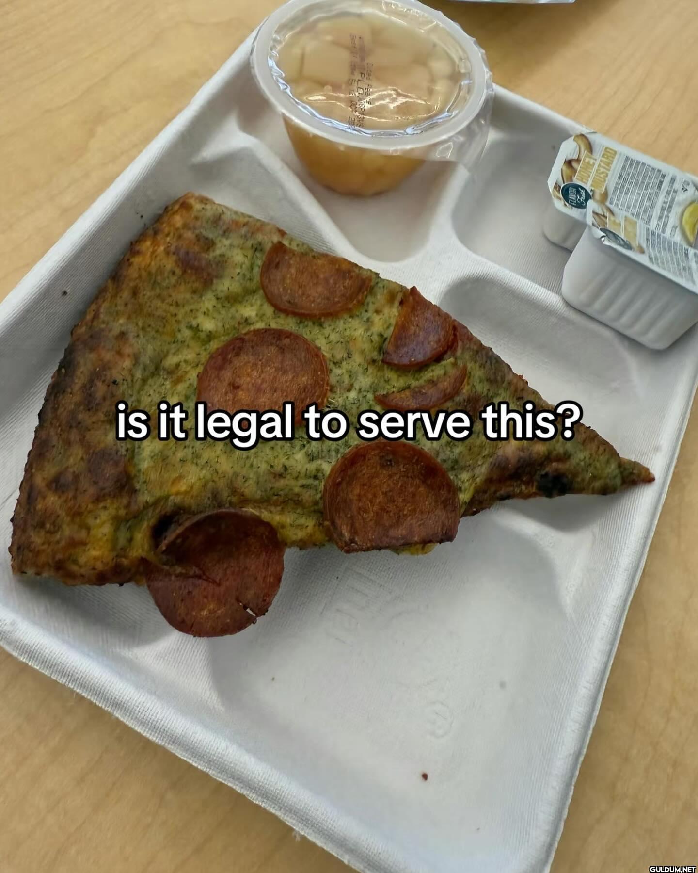 is it legal to serve this? MUSTARD