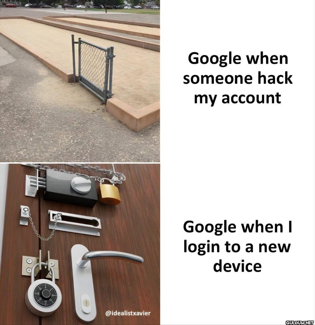 Google when someone hack...