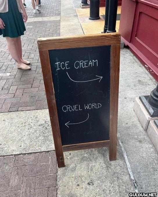 ICE CREAM CRUEL WORLD