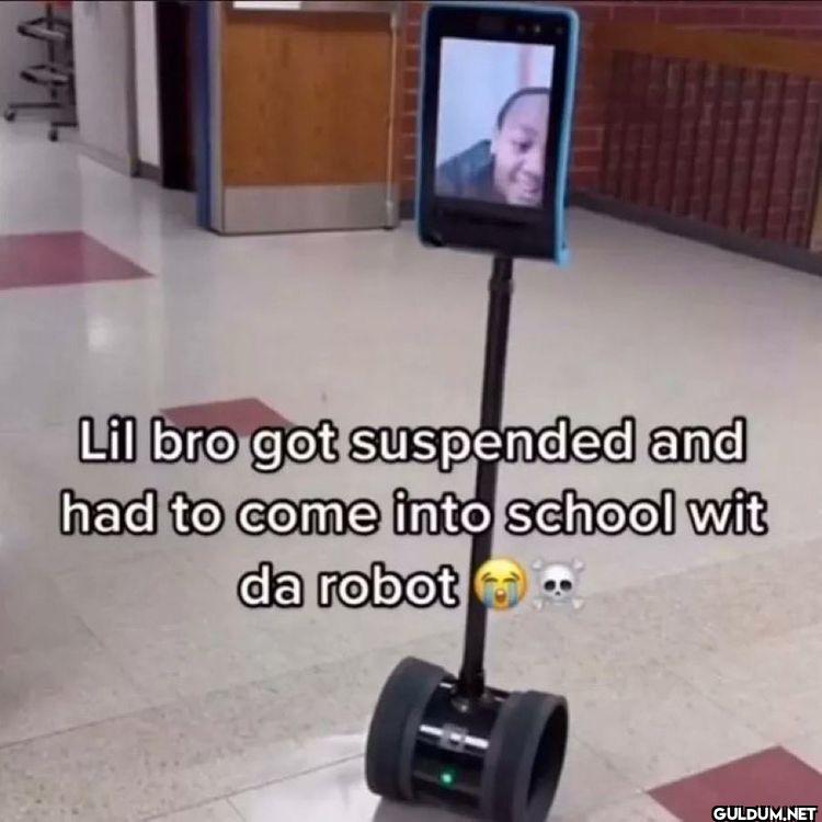 Lil bro got suspended and...