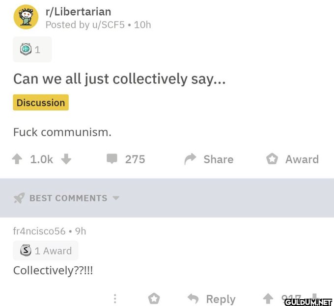 1 r/Libertarian Posted by...