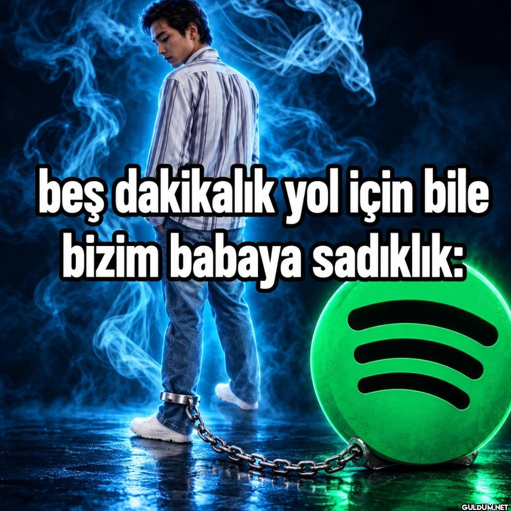beş dakikalık yol için...
