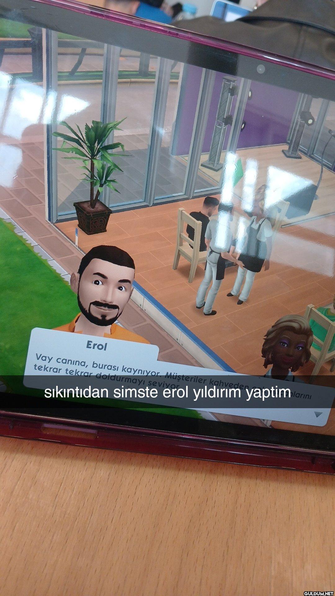 derste sıkıntıdan sims...