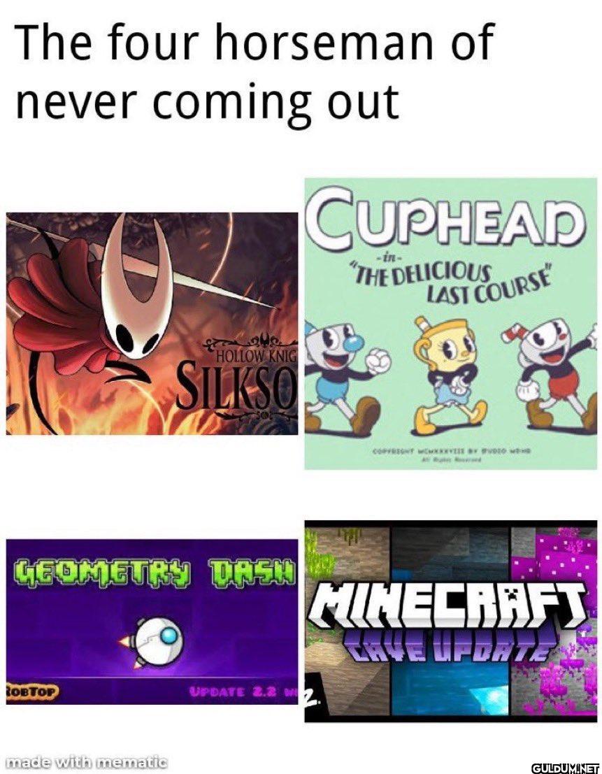 The four horseman of never...