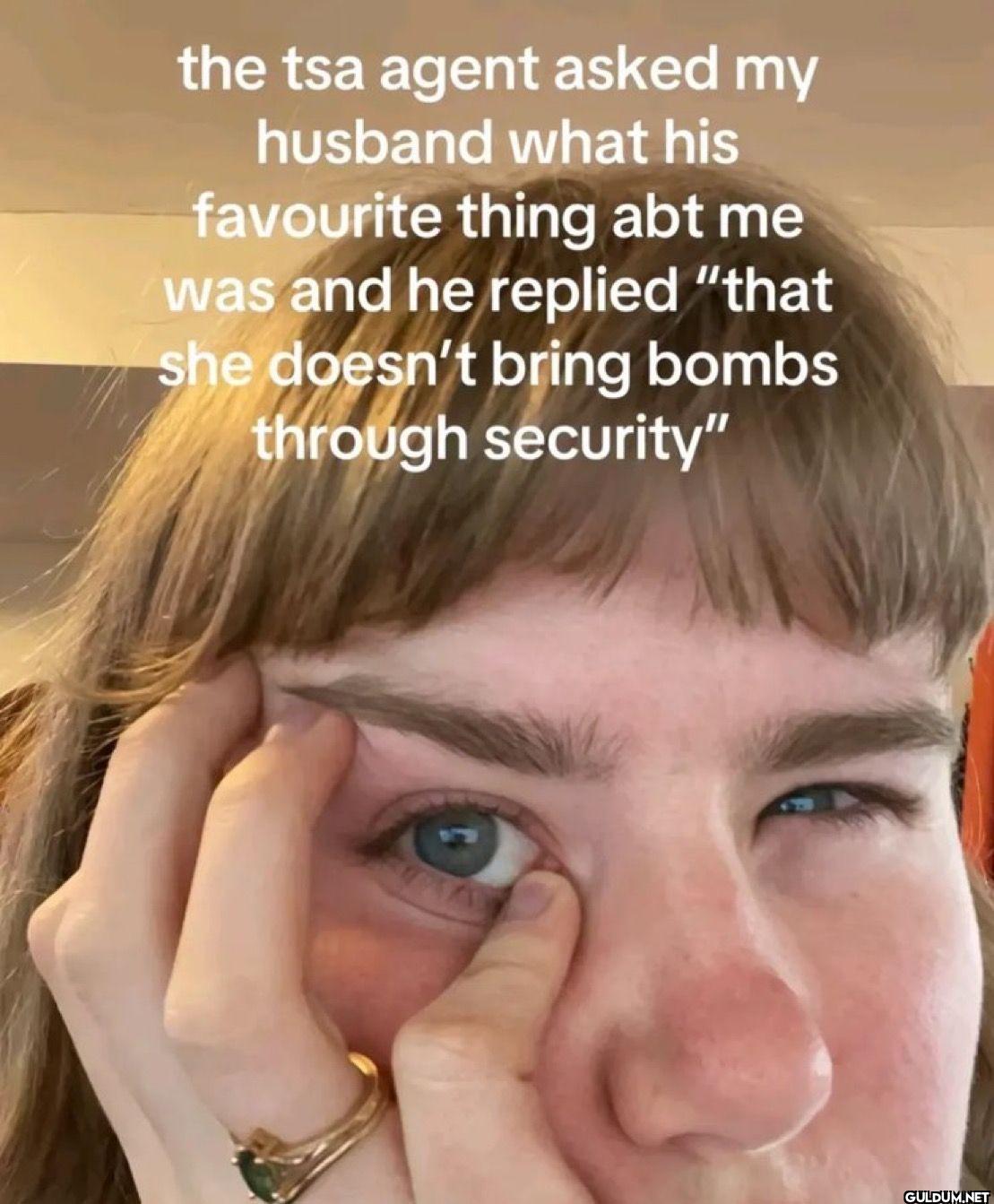 the tsa agent asked my...