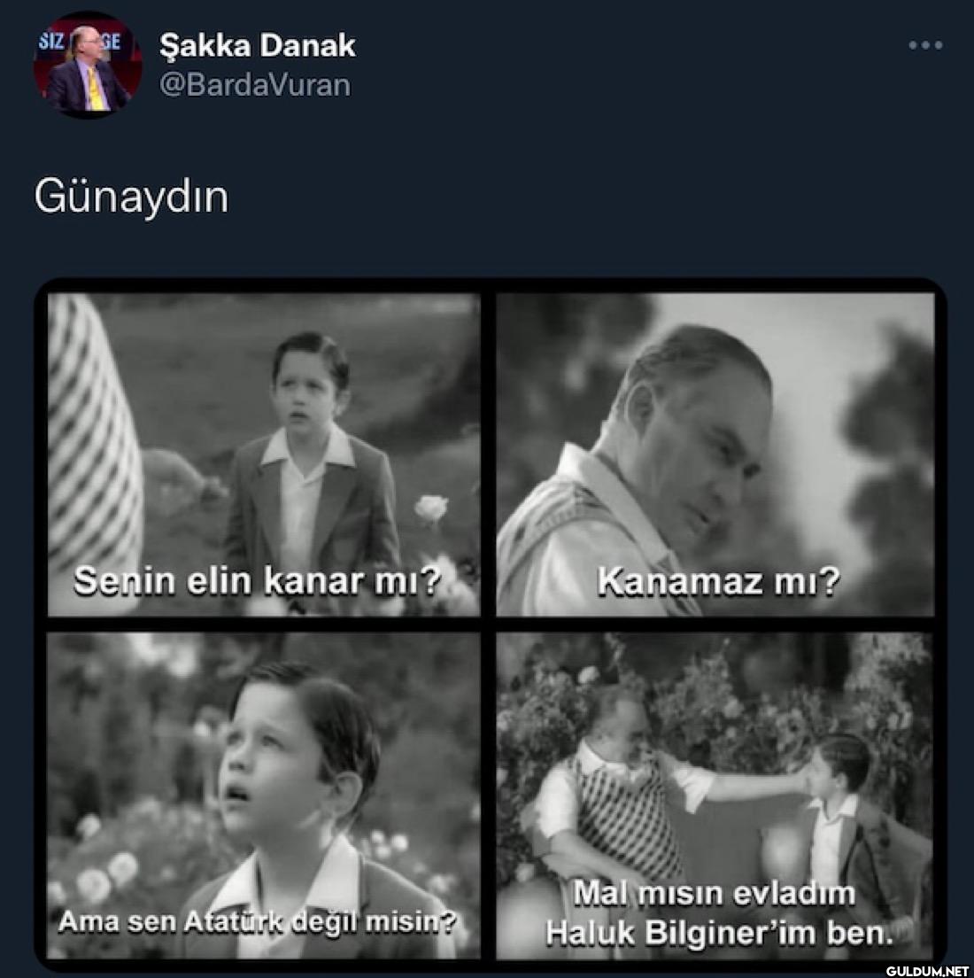 Günaydın Senin elin kanar...