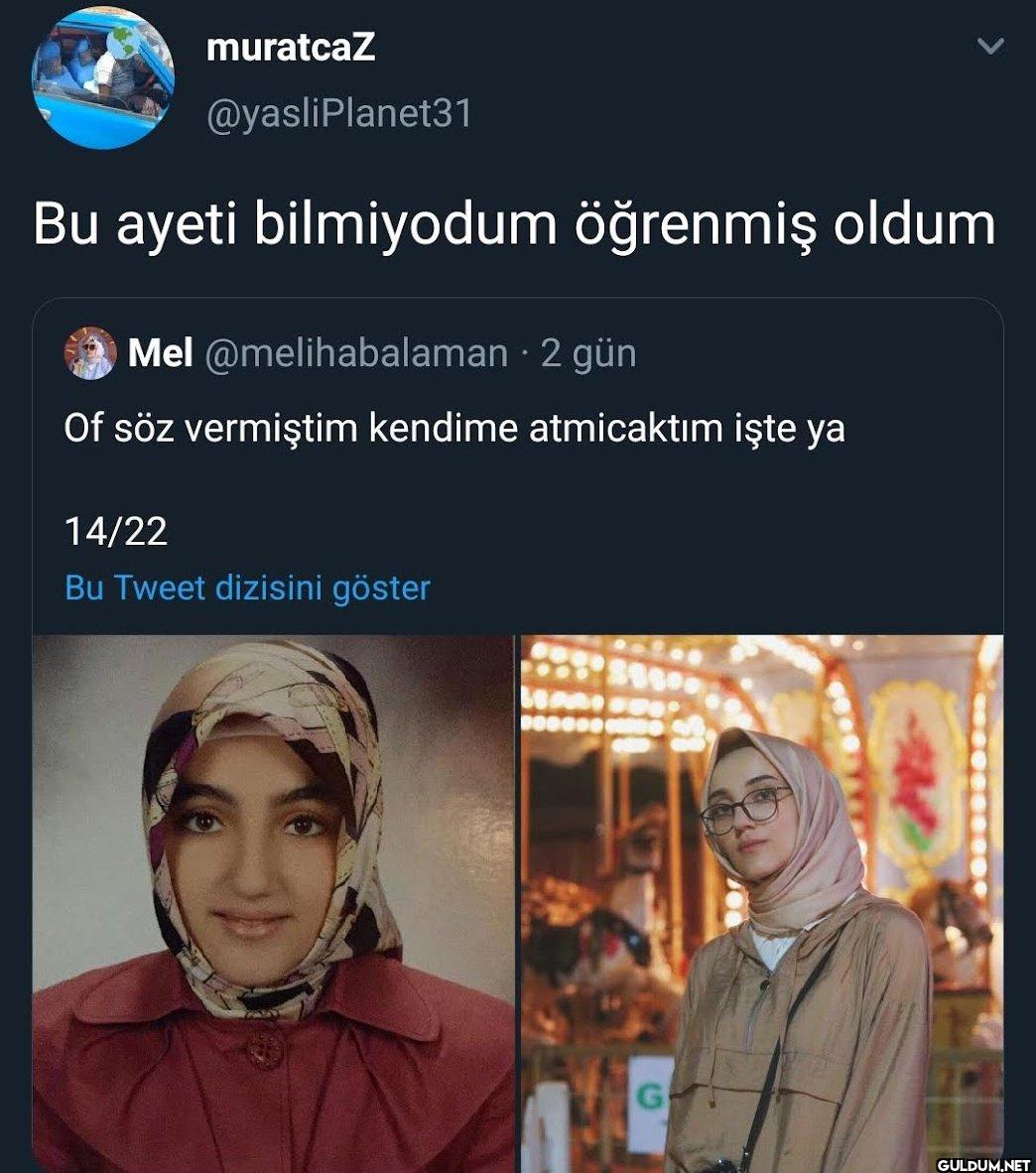 Bu ayeti bilmiyodum...