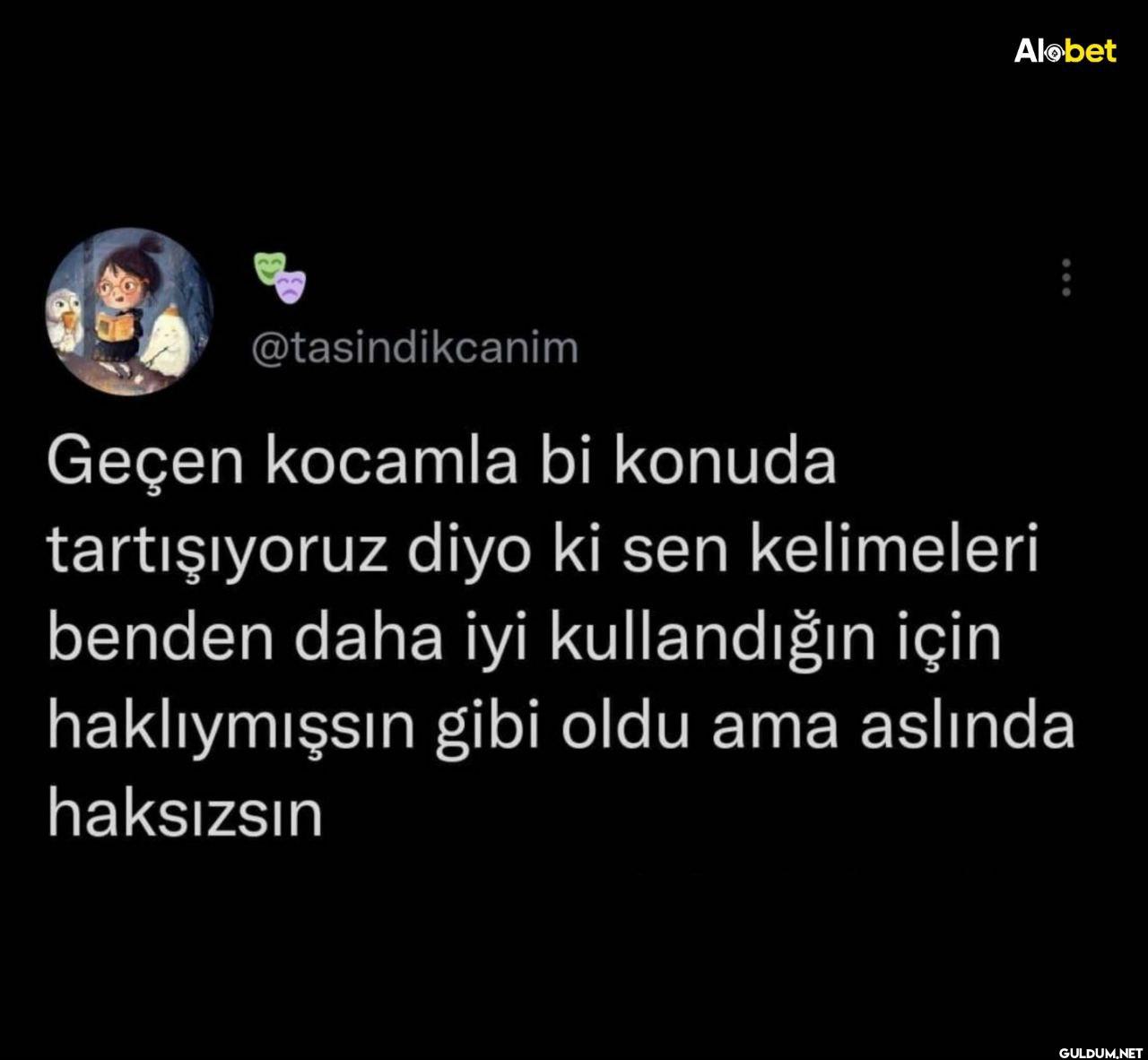 Geçen kocamla bi konuda...