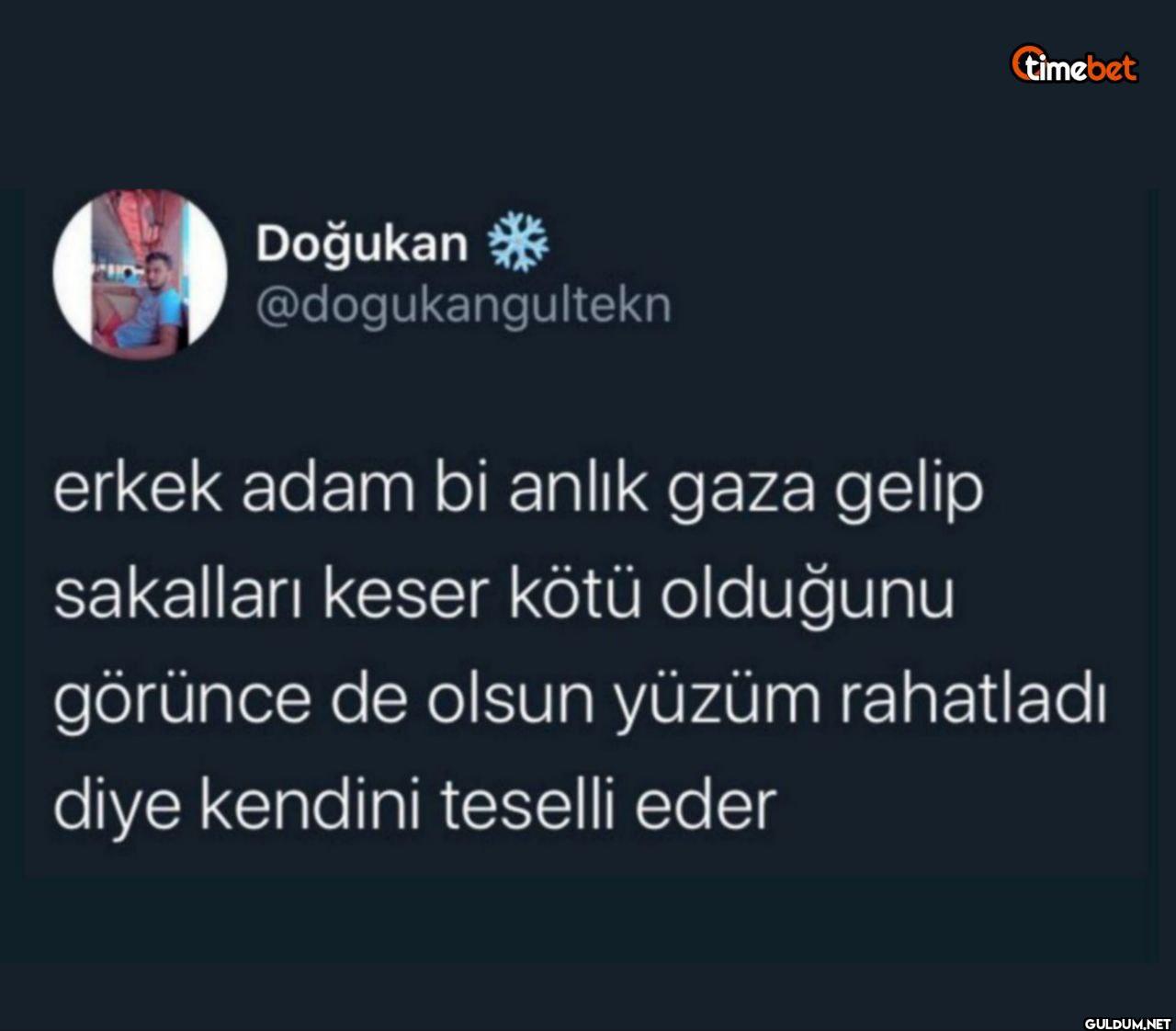 erkek adam bi anlık gaza...