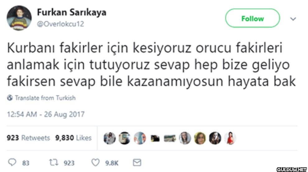 Follow Kurbanı fakirler...