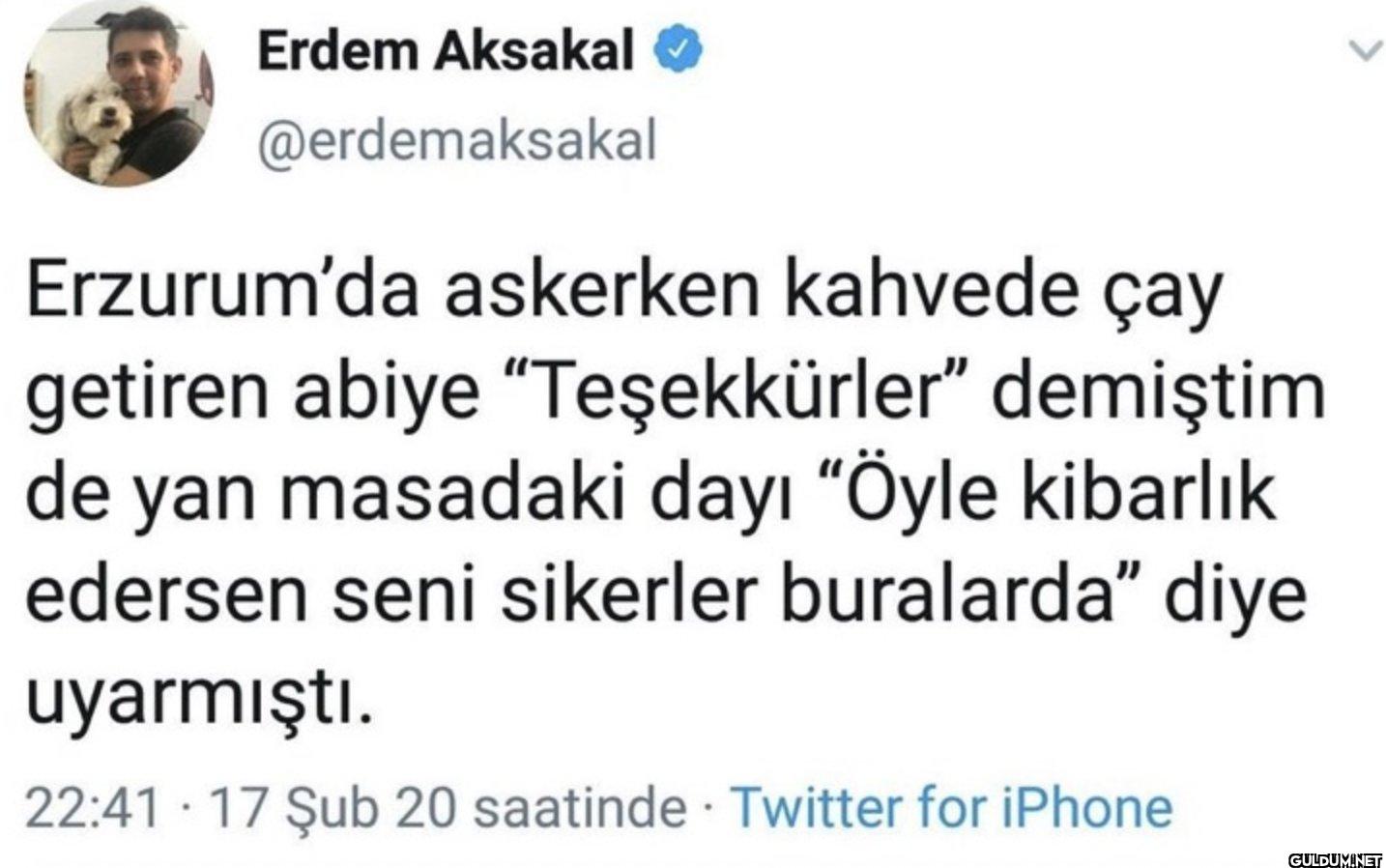 Erzurum'da askerken...