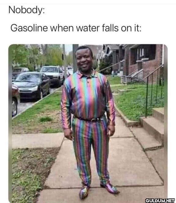 Nobody: Gasoline when...