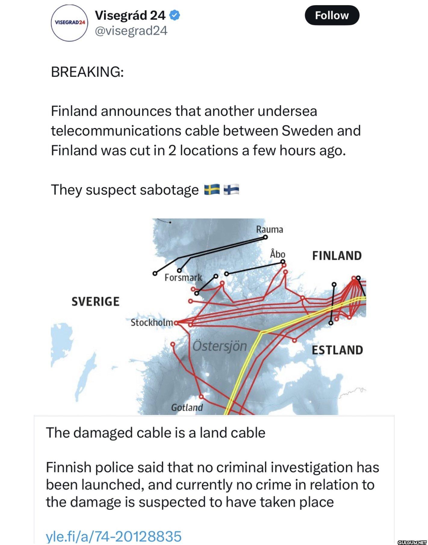 Follow BREAKING: Finland...