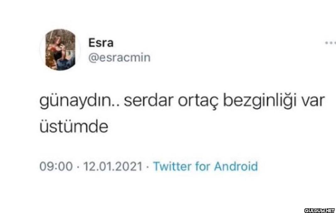günaydın.. serdar ortaç...