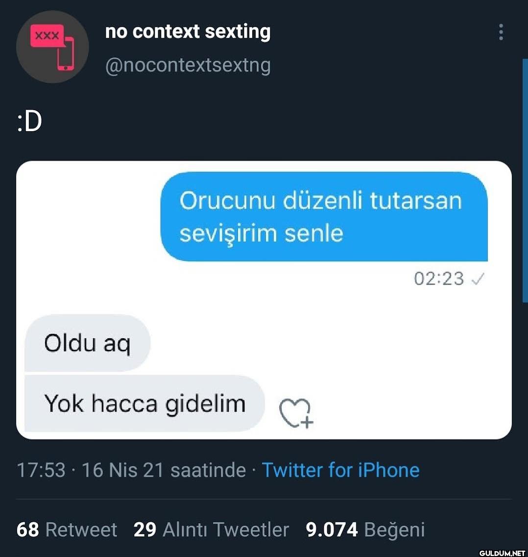 Oldu aq Orucunu düzenli...