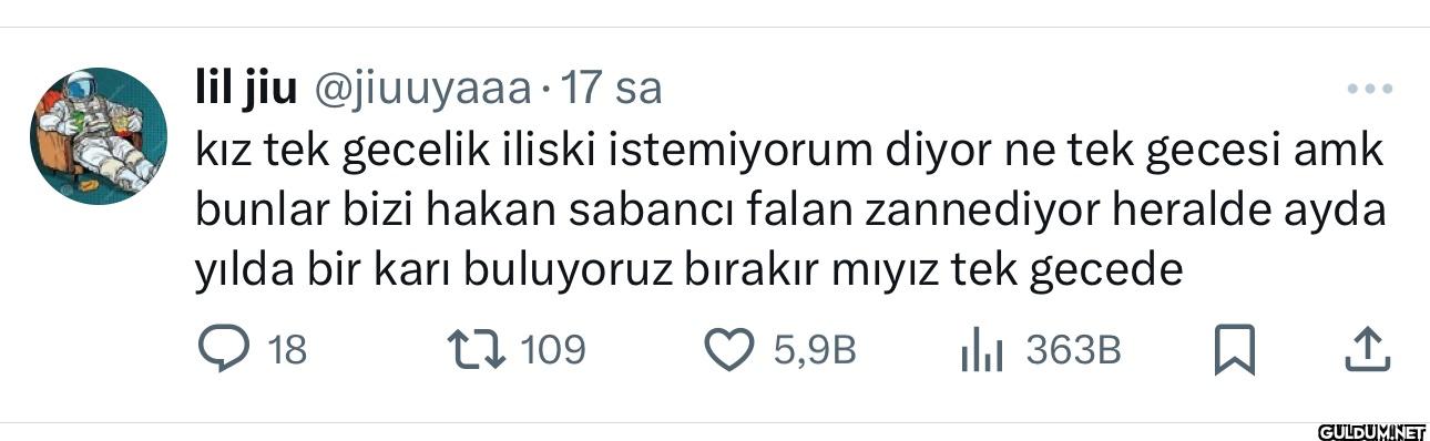 17 sa kız tek gecelik...