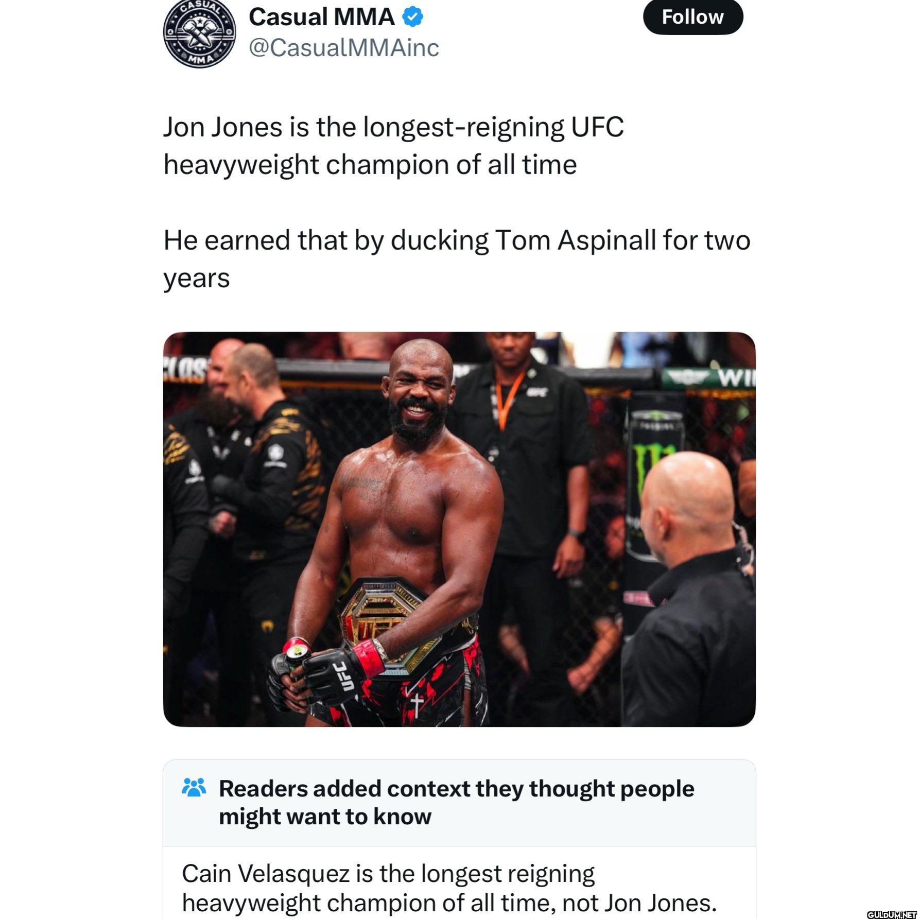 The more you know.    MMA...
