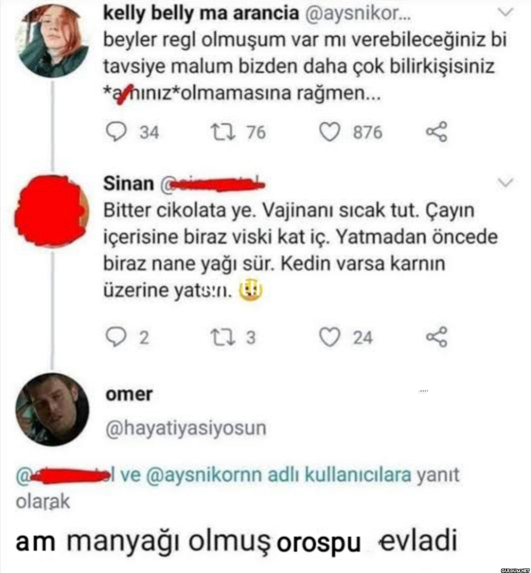 beyler regl olmuşum var mı...