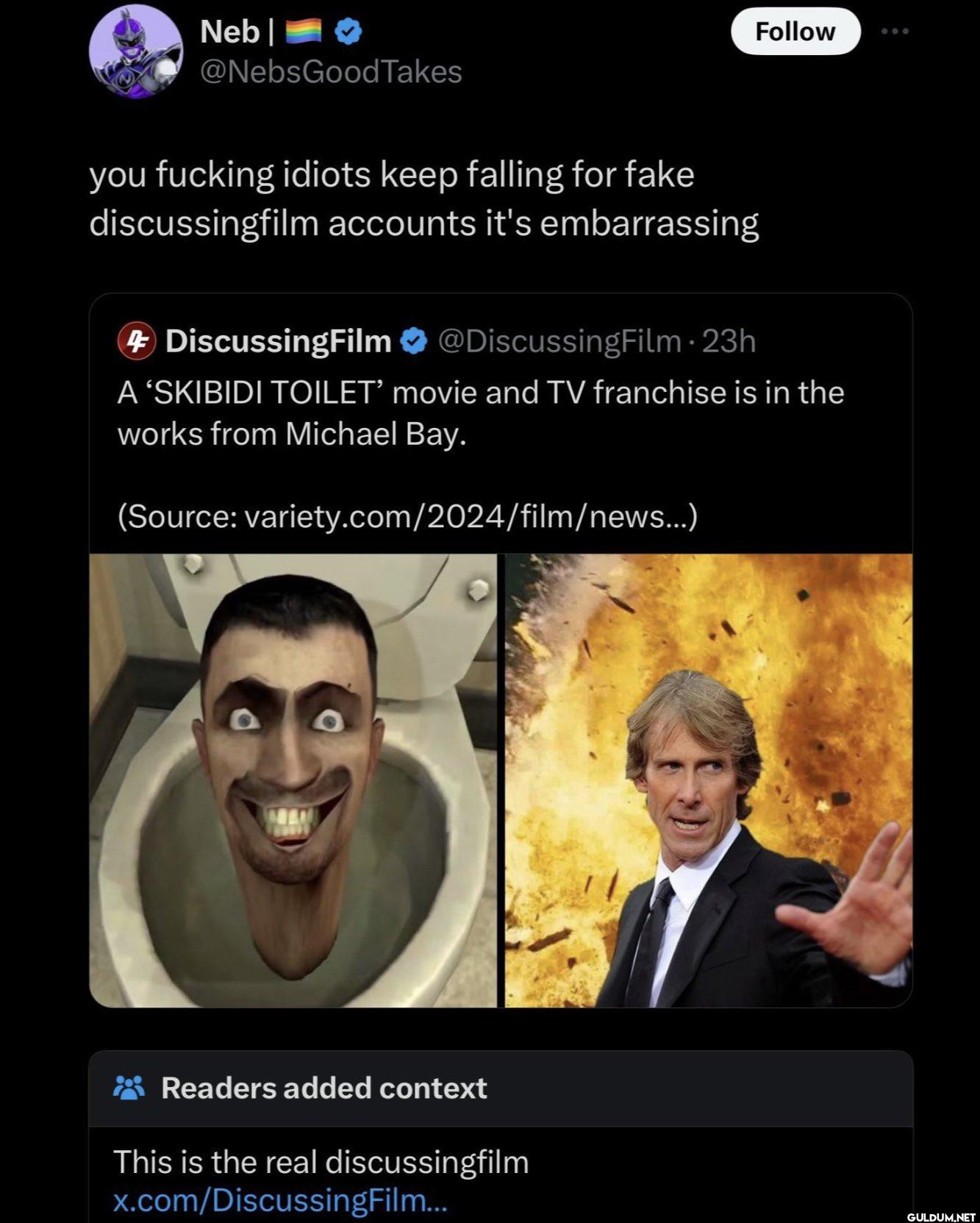 Follow you fucking idiots...