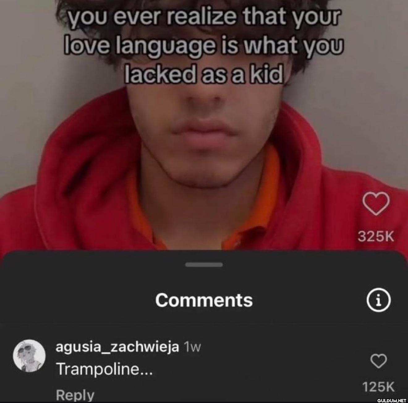 you ever realize that your...