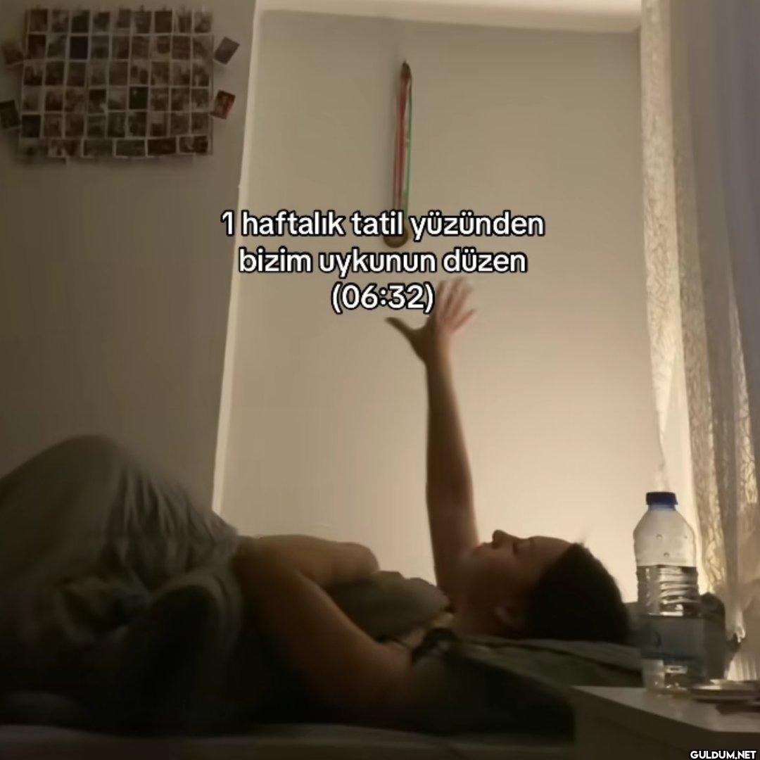 1 haftalık tatil yüzünden...