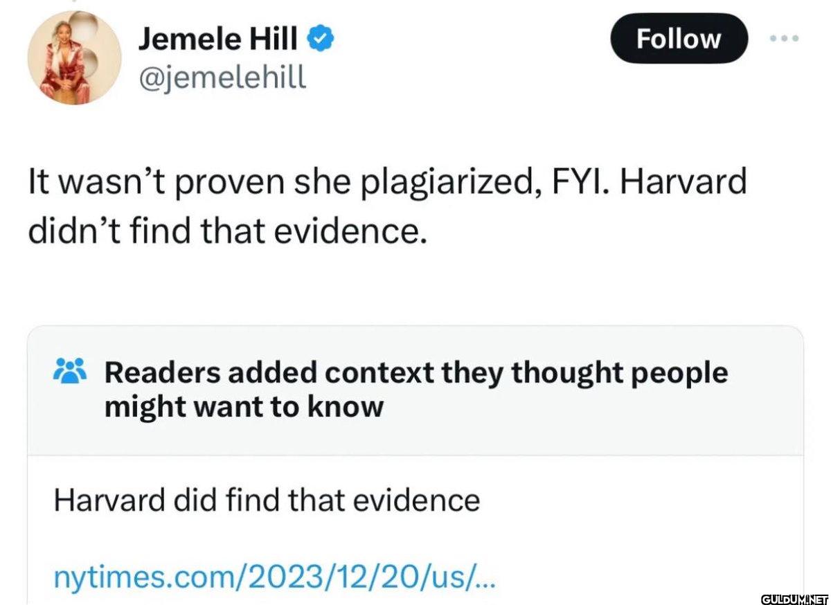 Follow It wasn't proven...