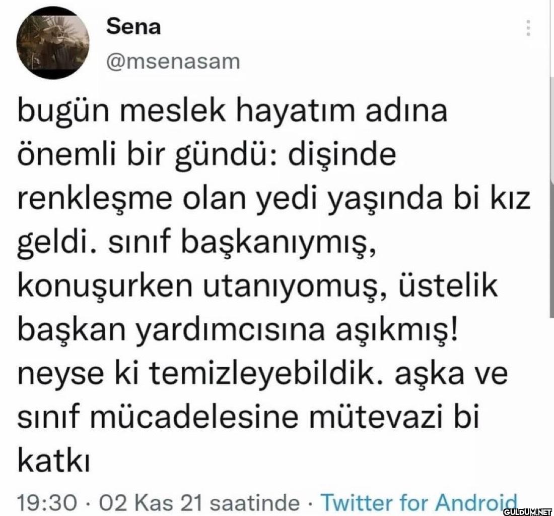 bugün meslek hayatım adına...