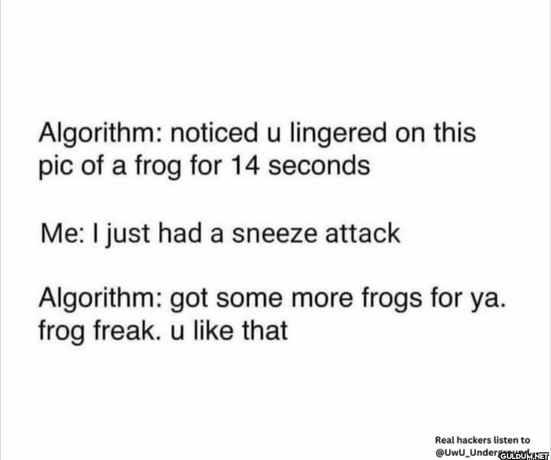 Algorithm: noticed u...