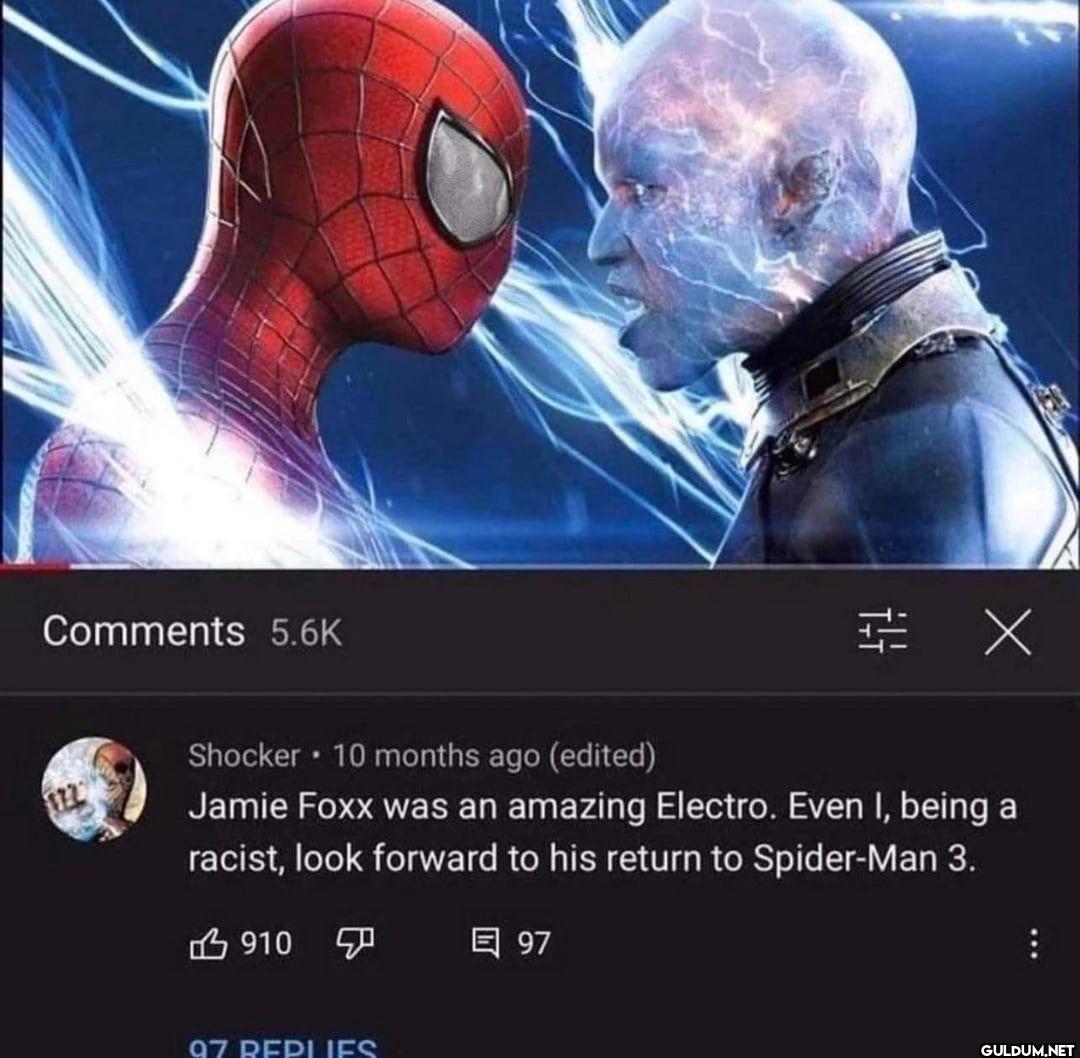 Comments 5.6K + X Shocker...