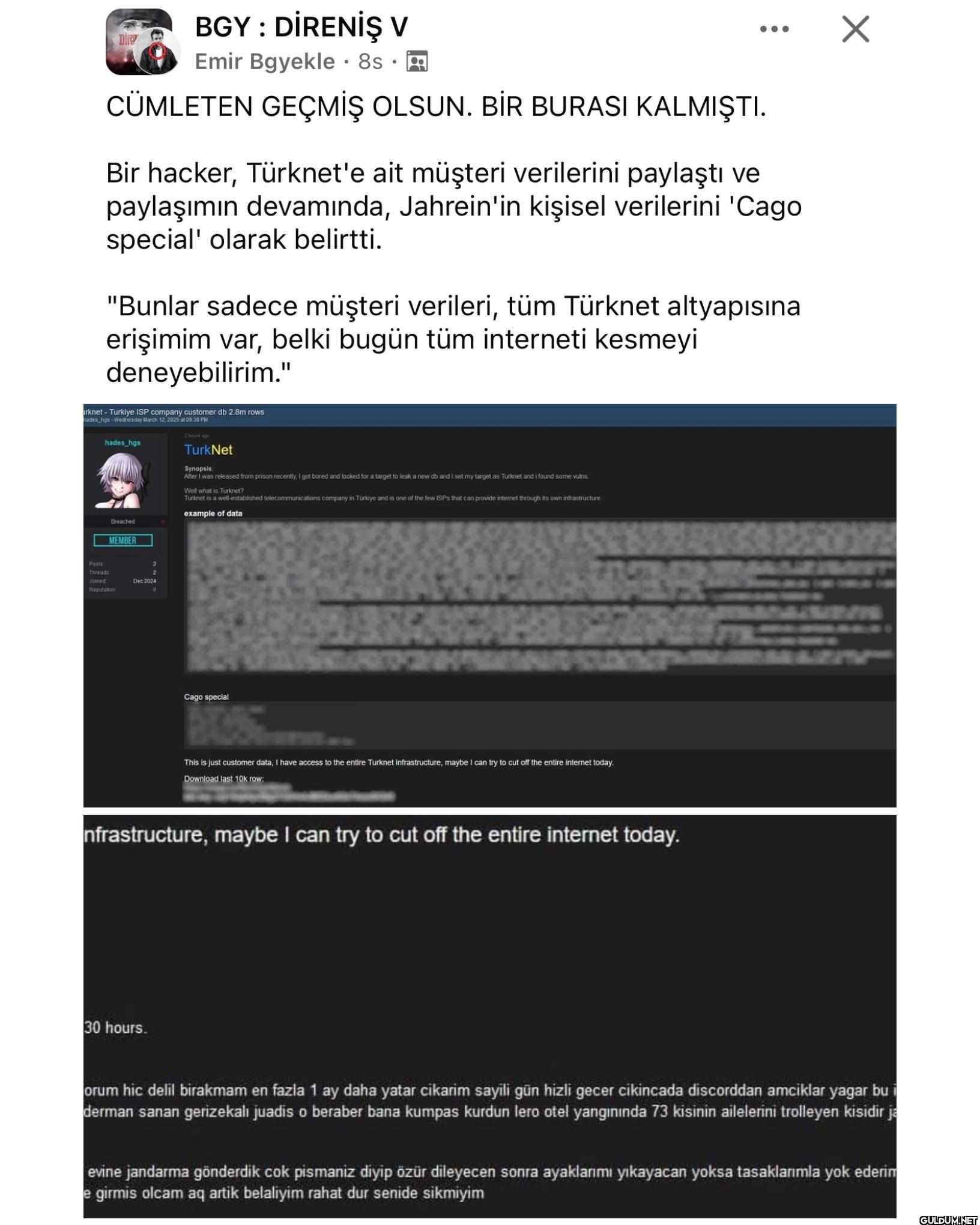 TURKNET SALDIRIYI...