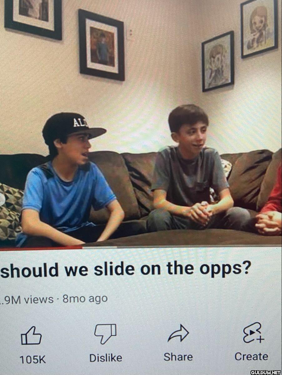 should we slide on the...