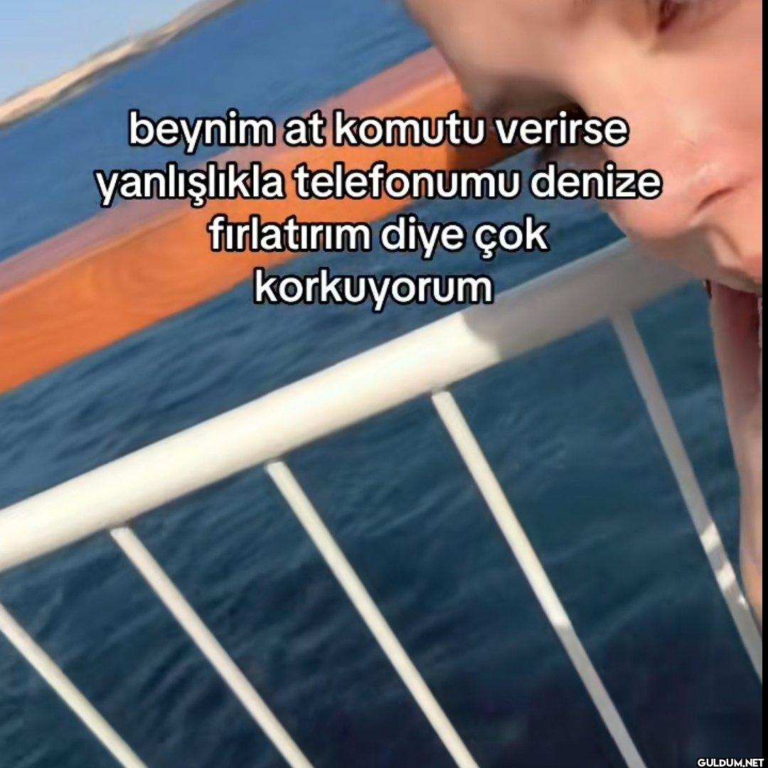 beynim at komutu verirse...