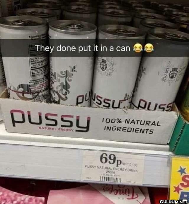 EEL They done put it in a...