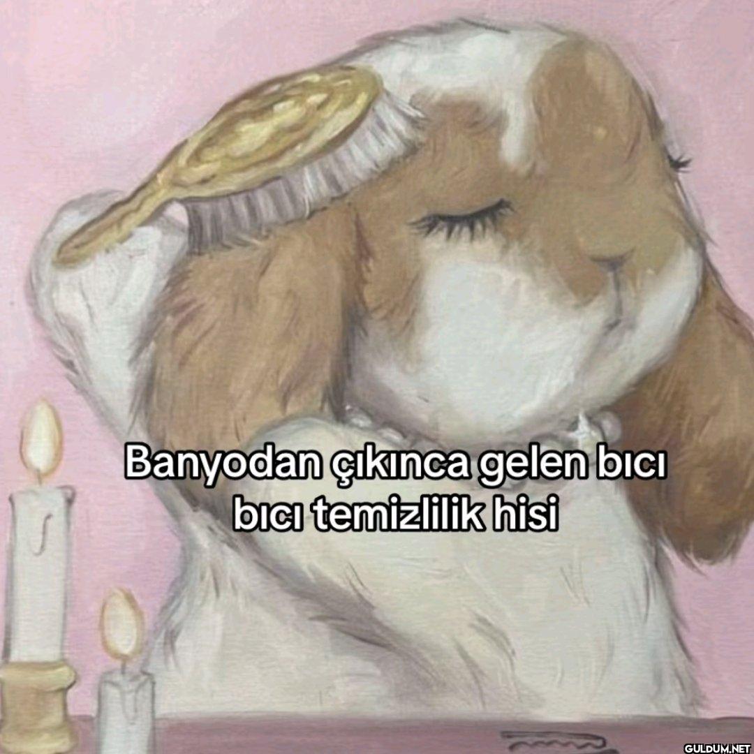 Banyodan çıkınca gelen...