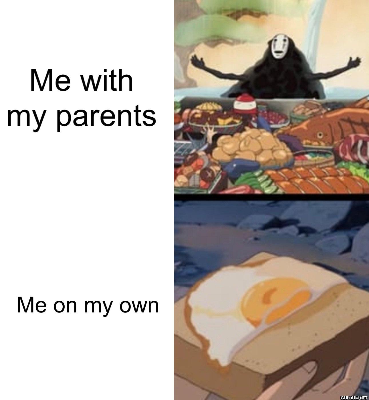 Me with my parents Me on my own