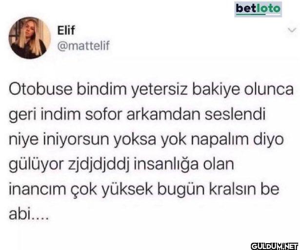 Otobuse bindim yetersiz...