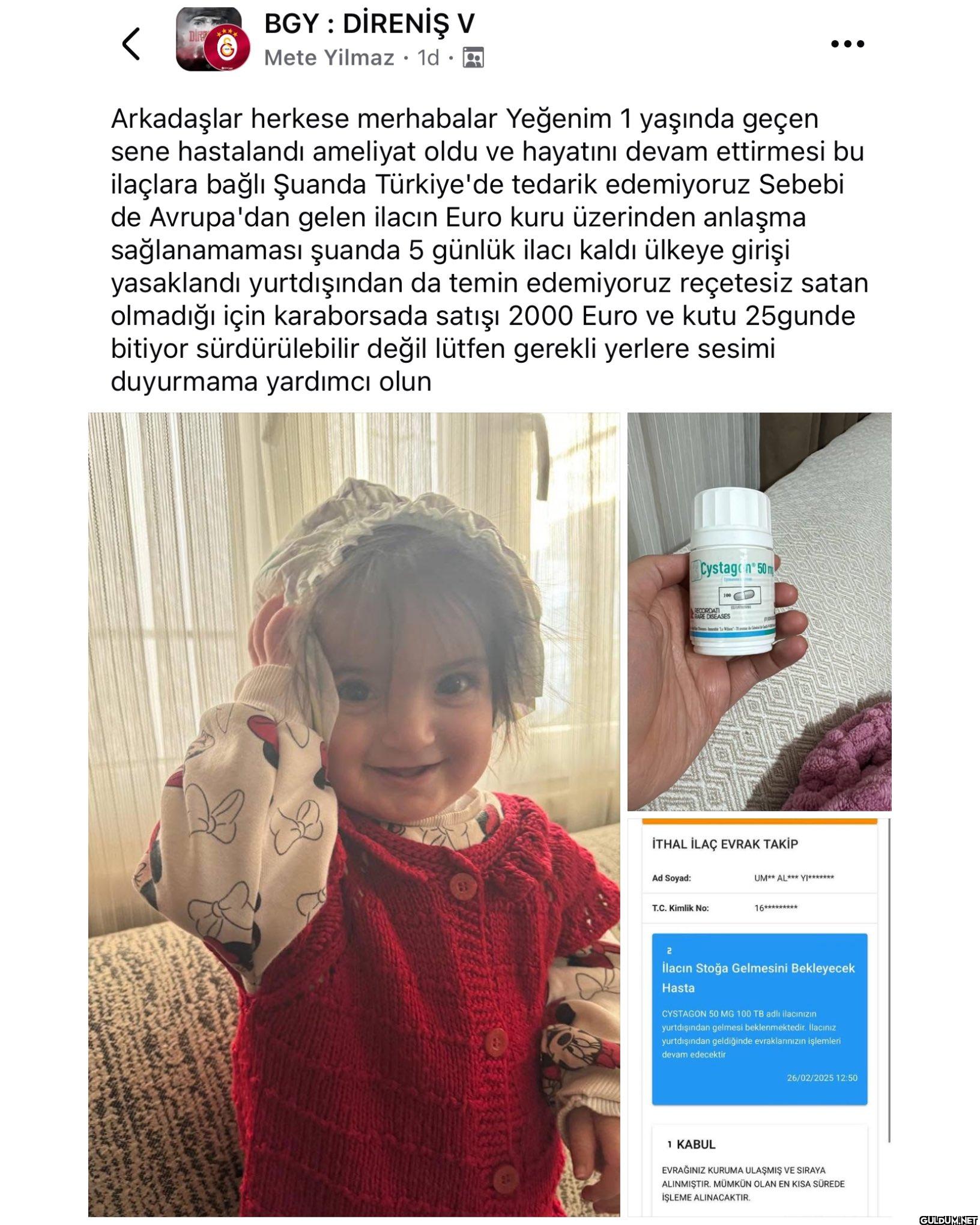 Grup üyemizin yeğeninin...