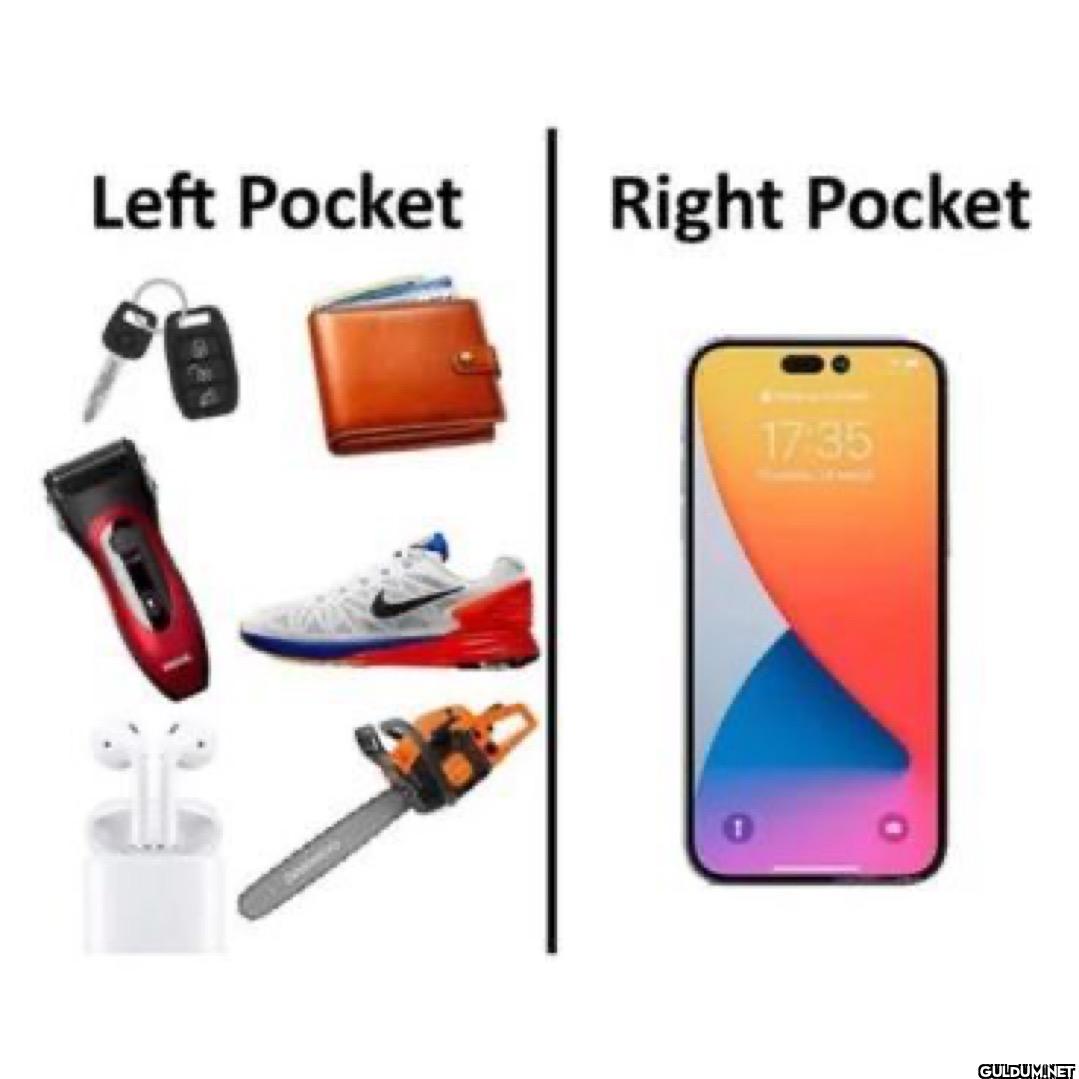 Left Pocket Right Pocket 17:35 11