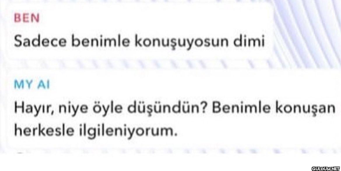 BEN Sadece benimle...