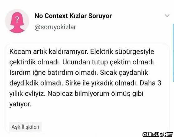 Çaresi var mı    > No...