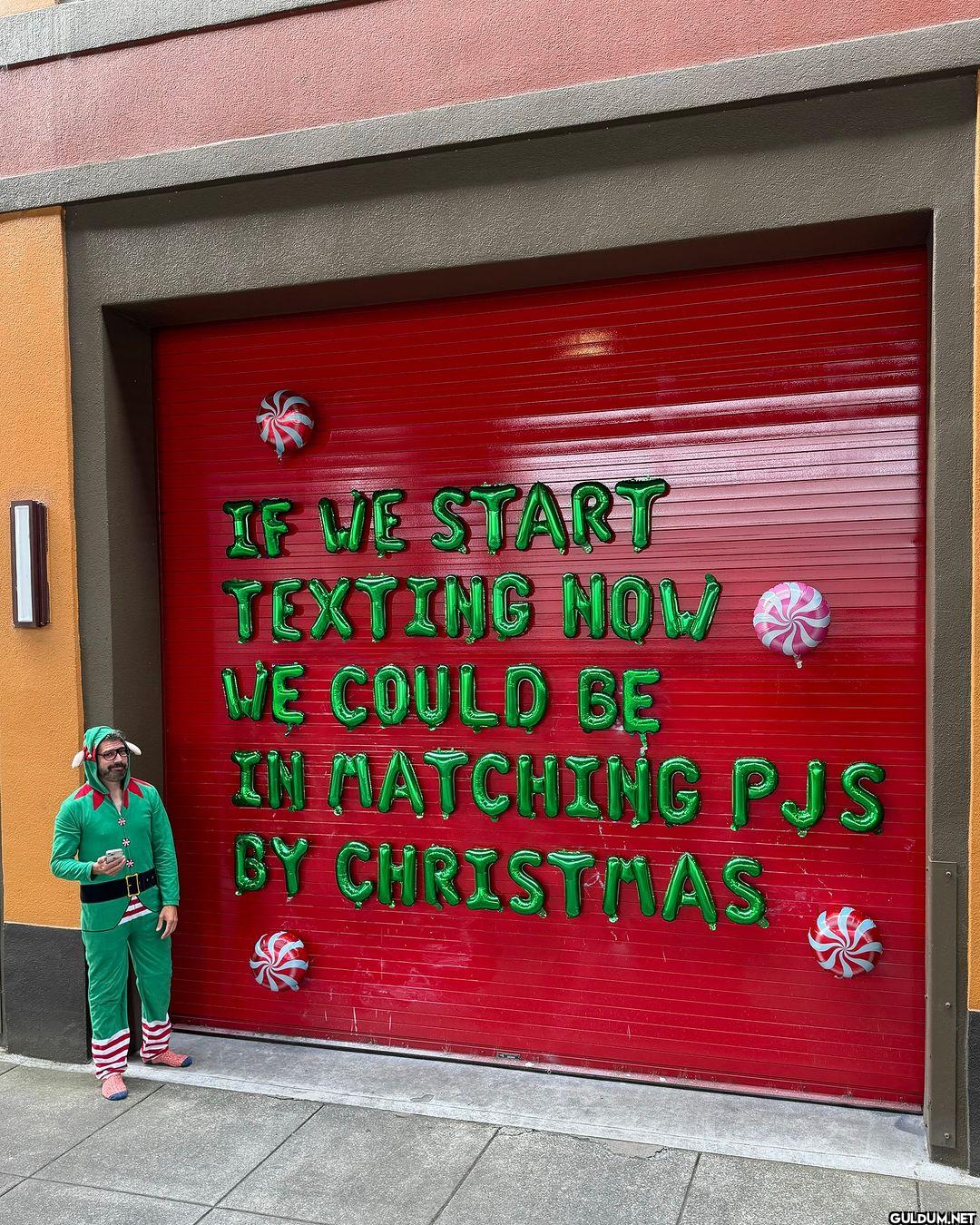 IF WE START TEXTING NOW WE...