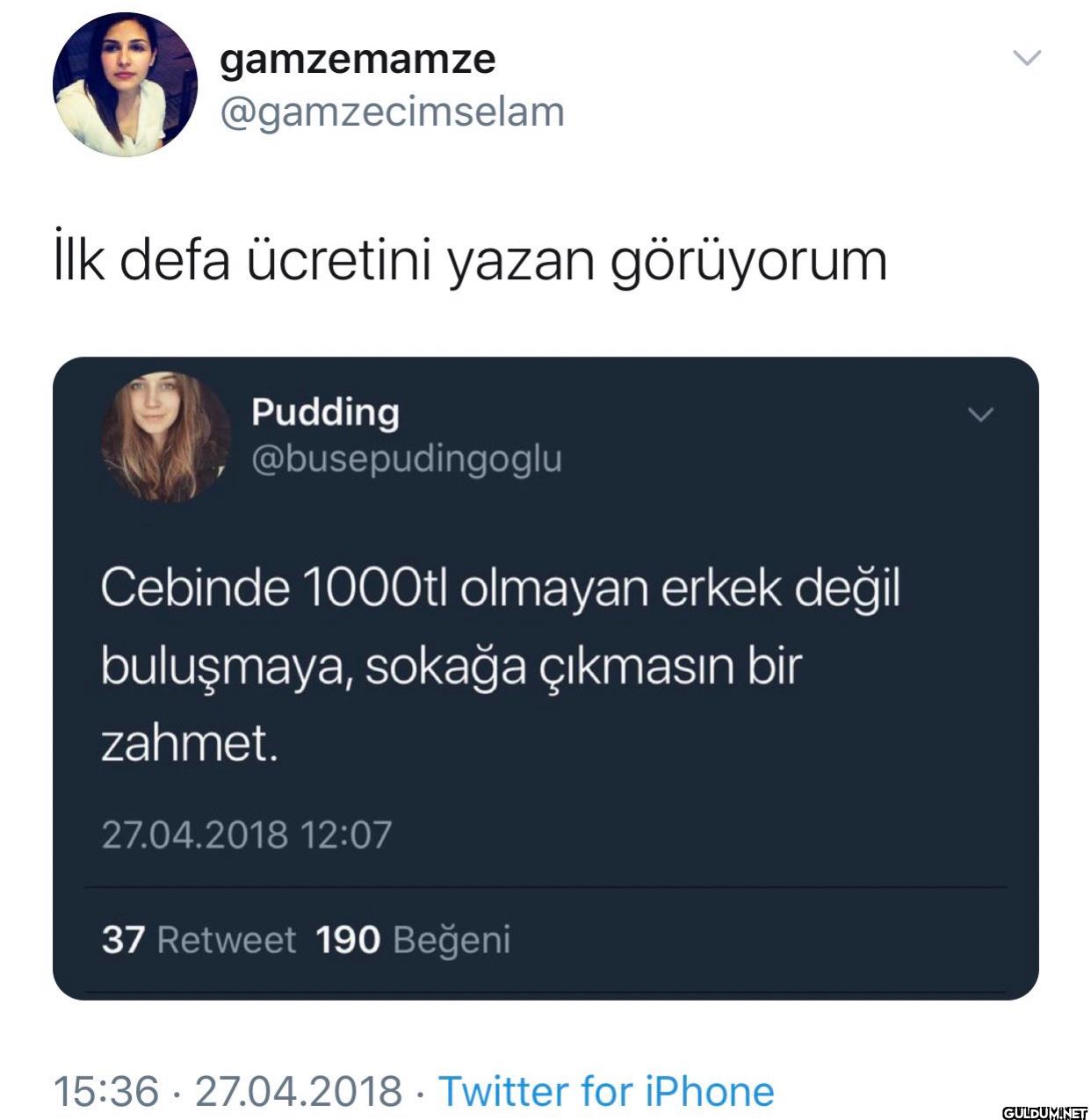 İlk defa ücretini yazan...