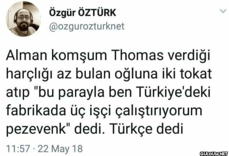 Alman komşum Thomas...