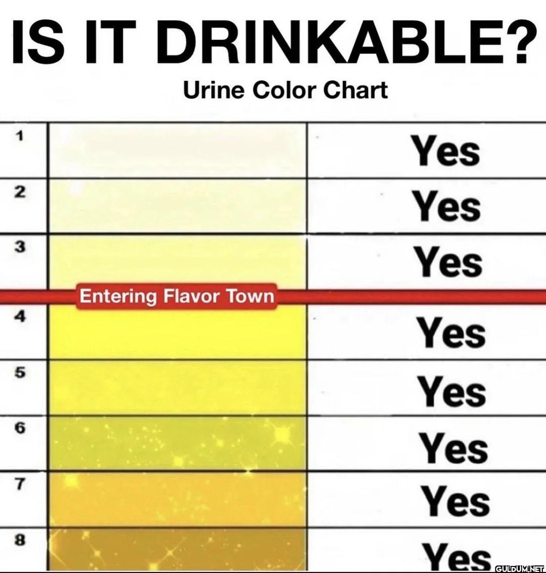IS IT DRINKABLE? Urine...