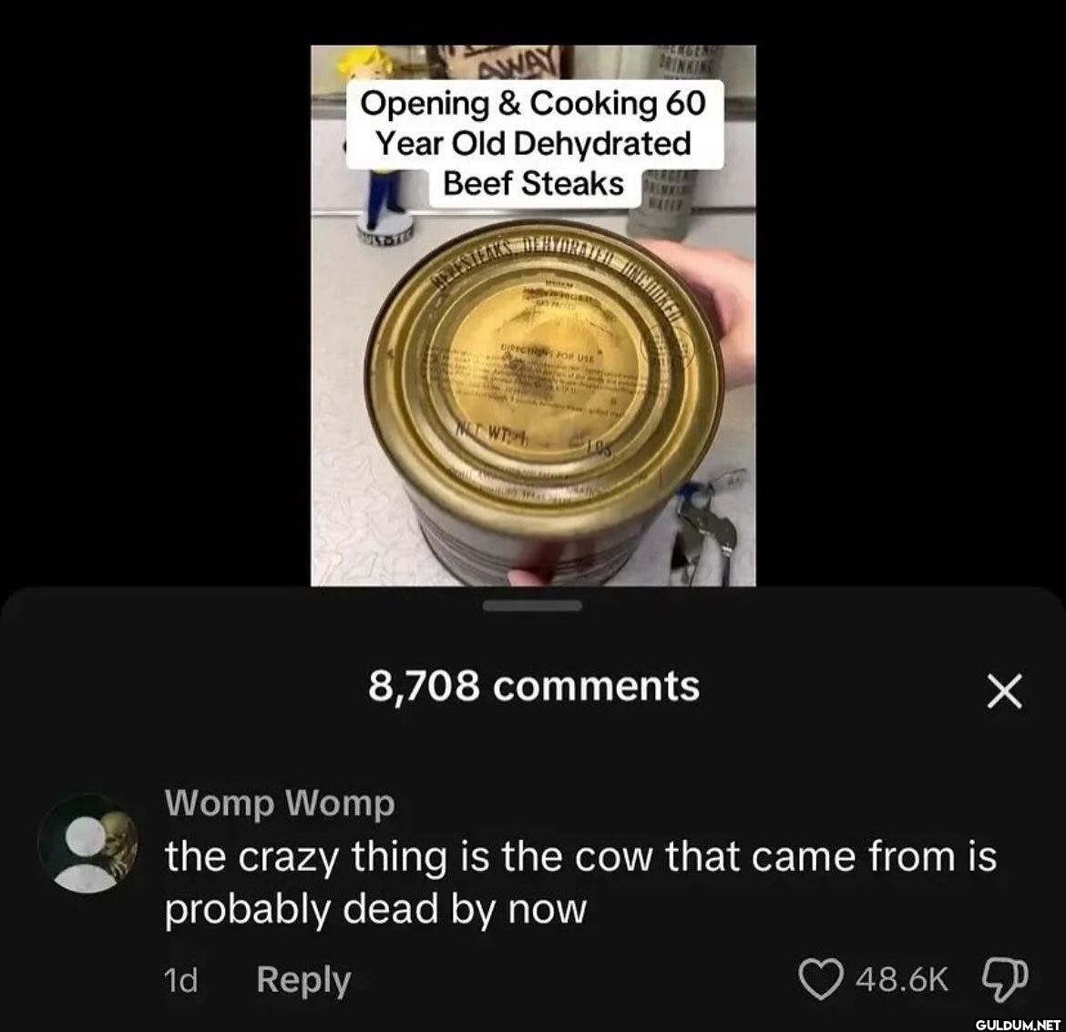 well i mean... he's not wrong AWAY Opening & Cooking 60 Year Old ...