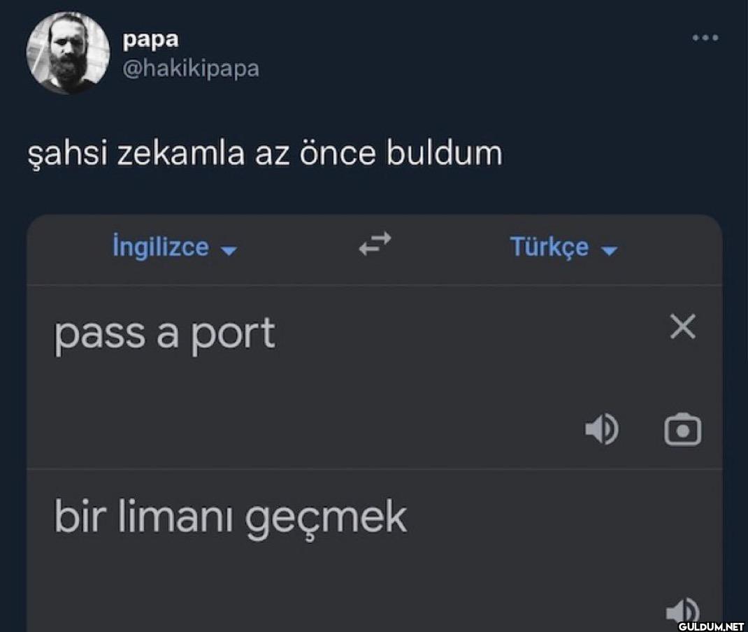 şahsi zekamla az önce...